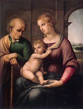 sacra famiglia san giuseppe imberbe